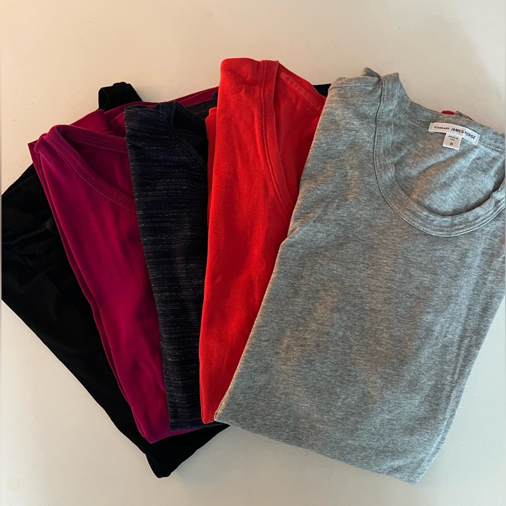 Bundle of 5 basic tops woman size XL